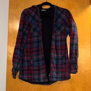 Used Eddie Bauer womens thin flannel shacket size M